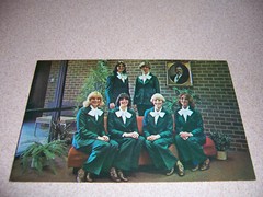 1960s TOUR ESCORTS, ABBOTT LABORATORIES NORTH CHICAGO IL. VTG POSTCARD