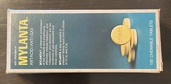 Vintage 1970’s Mylanta Antacid Chewable Tablets – Box Only