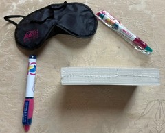 Pharmaceutical Rep Collectible Ad Lot Ambien pen light, pads, pen, mask, book