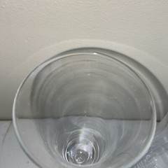 NOVARTIS Champagne Glasses Set Of 2 Clear Crystal 10” Tall Pharmacy Medical NOS