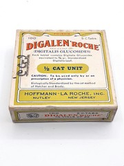 Vintage 1930’s-1940’s Digalen Roche NOS Hoffman-La Roche, Inc. Nutley NJ 4 Tubes