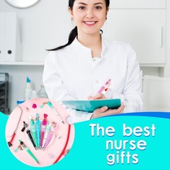 Quality Nurse Beadable Pens Gift Set – 12 Pcs with 50 Beads & Assorted Charms