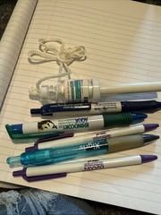 6 Drug Rep Pens Pharma Advertising Xigris Biaxin Nimbex Rhinocort Novalog