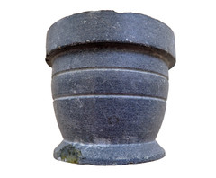 Schist Stone Herb Mortar Pestle Antique Carved Small Mortar