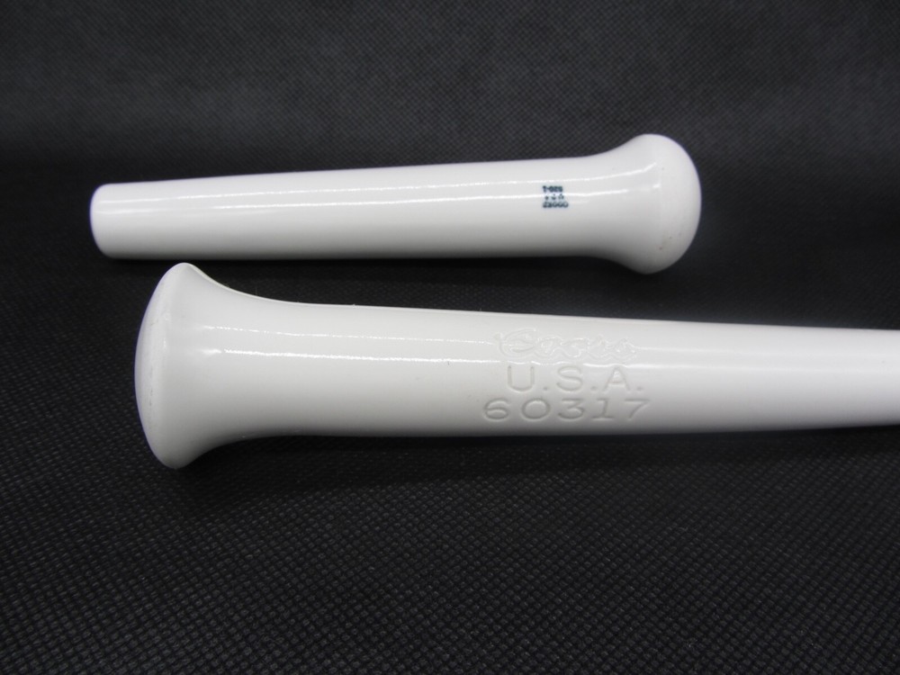 Vtg Coors USA Pestle Porcelain Apothecary Lab (2 Lot) 6-Inch #60317 Lg/#520-1