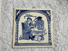 Pill Tile Hand Made Burroughs Wellcome Co. Made In Holland. Limited Edition.