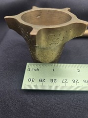 Vintage Solid Brass Mortar And Pestle, 2 X 2.75 And 3.75Inches