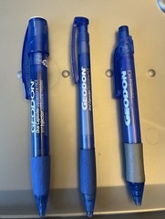 Pharmaceutical Pens Set of 3 Used Condition Plastic Clicker Collectible