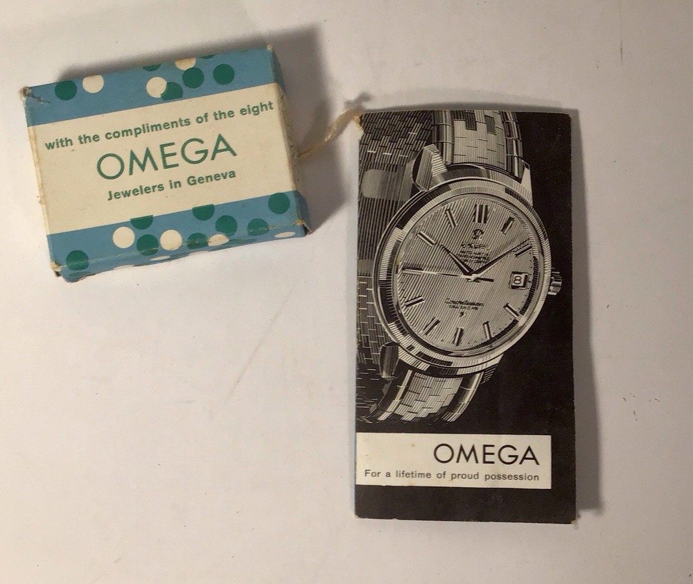 Vintage Omega Watch Promotional Soap W/Pamphlet Geneva Swiss Switzerland