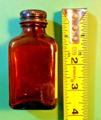 🔥LOBIODRIN🔥 EMPTY Medicine Pharmacy Glass Bottle Ephedrine George A Breon & CO