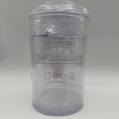 DRUG REP RARE ALLEGRA-D CLEAR PLASTIC/ACRYLIC CANISTER Set of 5 Pharmaceutical