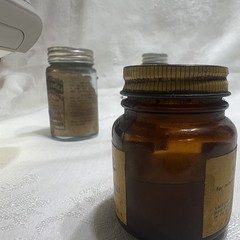 Vintage Medicine Bottle Vaseline Jar + Sal Hepatica, Anacin, Bayer Bottles Lot 4