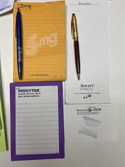 Pharmaceutical Drug Rep Notepads (22) and Pens (14) Miscellaneous Lot