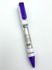 VERY RARE LANTUS Drug Rep Pen w/ Transparent „vial“ on Side Pharma Swag- WORKS