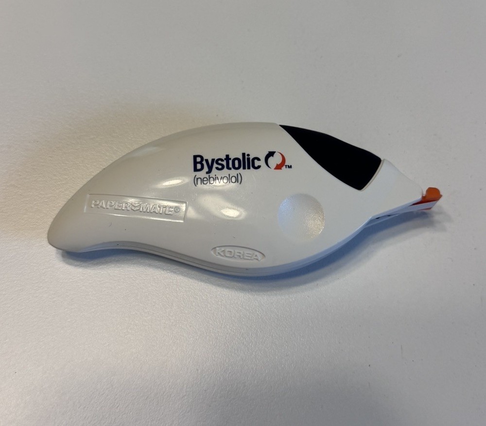 BYSTOLIC Drug Rep Pharma Collectible Correction Tape White-out