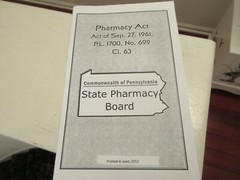 Commonwealth Of Pennsylvania State Pharmacy Board Printed in June 2021