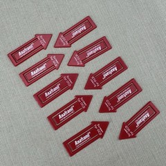 Anafranil „SCREEN FOR OCD“ Red Arrow Plastic Paper Clips Vintage Drug Rep Swag