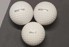 Vintage Box 3 ABBOTT labs IBERET-FOLIC 500 logo Faultless promo GOLF BALLS