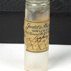 Antique Doctor Travel Medical Kit Apothecary Leather Case Empty Vials