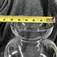 HUGE Vintage Ribbed & Footed Glass Chemist Carboy / Apothecary Display Jar
