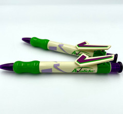 Avalide Check Drug Rep Click Ballpoint Pens Pharma Promo Vintage-Lot of 2-Work!