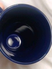 Tall Coffee Mug Logo Novo Nordisk, Danish Pharmaceutical Com.,Cobalt Blu M-Ware