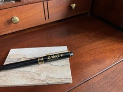 Ballpoint Pen ZOLOFT pharmaceutical promo Black & Gold