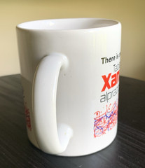 Xanax Mug Ceramic Vintage 1990’s Pharmaceutical Advertising Tablets Alprazolam