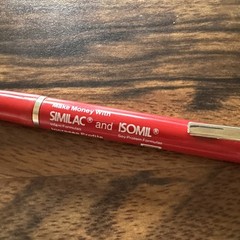 VTG 1986 Similac Isomil Salesman Advertising Pen With Pull Out Sales Brochure