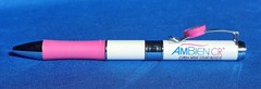 New AMBIEN CR Drug Rep Heavy Metal Slider Collectible Pharmaceutical Pen *RARE*