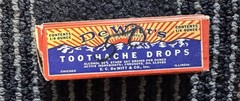 Vintage DeWITT’S TOOTHACHE DROPS with Original BOX Empty Bottle