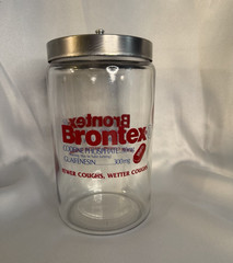 Brontex Advertisement Apothecary Jar Canister