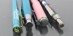 Diflucan Metal PENS Lot Drug Rep Pharmaceutical Promo Fungus Design Pink & Teal