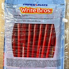 Paper Mate Write Bros 10-Count Red Ink Ballpoint Pens – Sealed/ NOS Vintage 2005