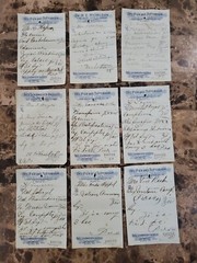 File Box & 97 antique prescriptions (1913) – Opium, Morphine, Dionin, Codeine