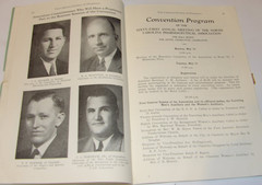 VTG 1940 DRUGGIST CONVENTION SOUVENIR BOOK! CHARLOTTE, NC! ADS/HOTELS/PICTURES!