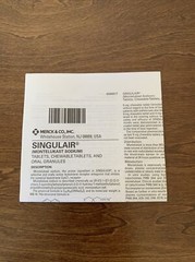 Merck Promotional Information Singulair Bib Spoon Brochure Eng/Esp