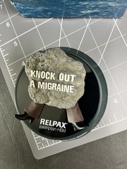 Pfizer RELPAX „Knock Out A Migraine“ DRUG REP Paperweight Pharma HEADACHE Toy