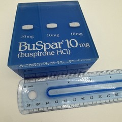 Buspar Pharmaceutical Rep Paperweight Display Advertisement Sign Promotional