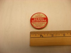 Antique Vtg Medical Dental Pharmacy – Derma Medicone Ointment Tin