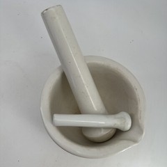 Coors USA 4 Lrg Porcelain Mortar/Pestle Medicine bowl Pharmacy Science Lab solid