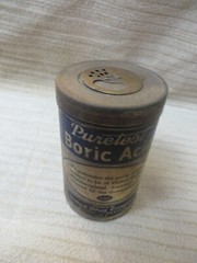 Vintage United Drug Puretest 4oz Cardboard with Tin Lid