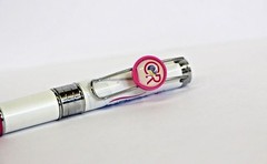 1 Pink Ambien CR Drug Rep Heavy Metal Wire Clip Slider!