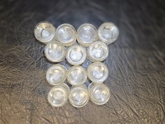 Lot Of 13 Clear Glass Empty Medicine Sample Vials Medical Pharmacy Bristol Labs