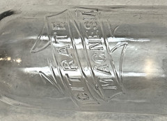 1900-20’s Citrate Magnesia-Saline Laxative-10 oz-Medicine-Clear Glass Bottle