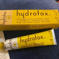 Vintage 1954 Hydrotox Antifungal Ointment Tube with Original Box and Insert