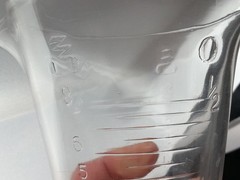 2 Piece Apothecary Clear Medical Measuring Beakers