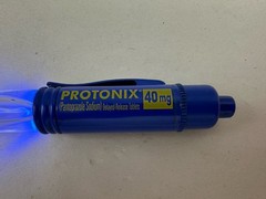 Drug Rep PROTONIX I.V. Collectible Light Up Blue Pen – RARE – Works