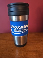 Uroxatral Pharmaceutical Drug rep Travel Mug 16 oz Stainless Steel