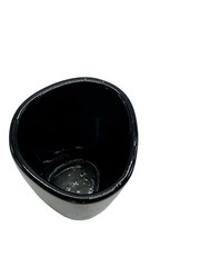 VTG Mellaril Cup Pen Holder Psychiatric Drug Pharmaceutical Black Pottery Desk